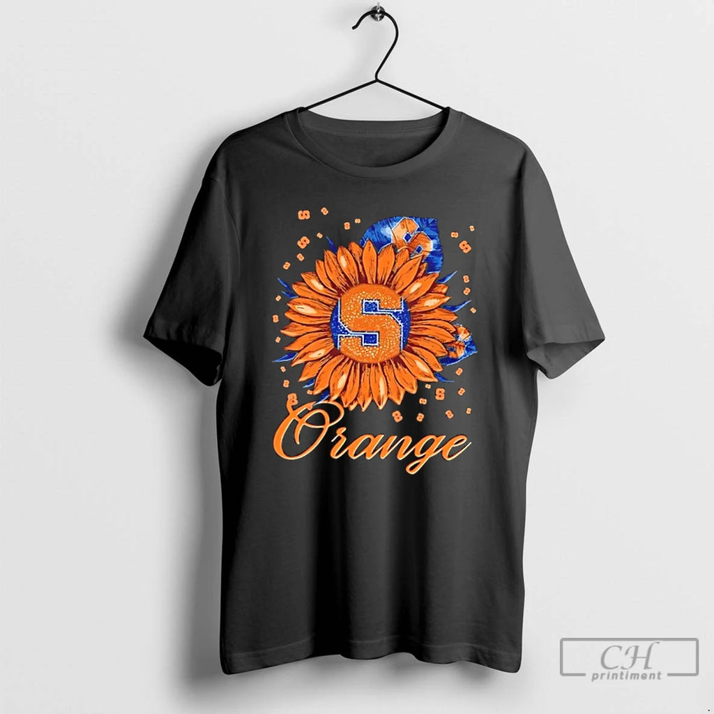 Classic Sunflower X Syracuse Orange Football Logo T-Shirts, Hoodie, Sweatshirt | PopFlextees.com