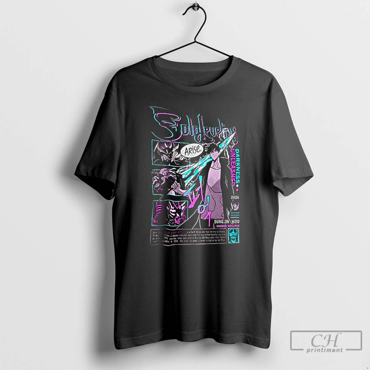 Classic Sung Jin Woo Arise Anime Darkness Unleashed T-Shirts, Hoodie, Sweatshirt | PopFlextees.com