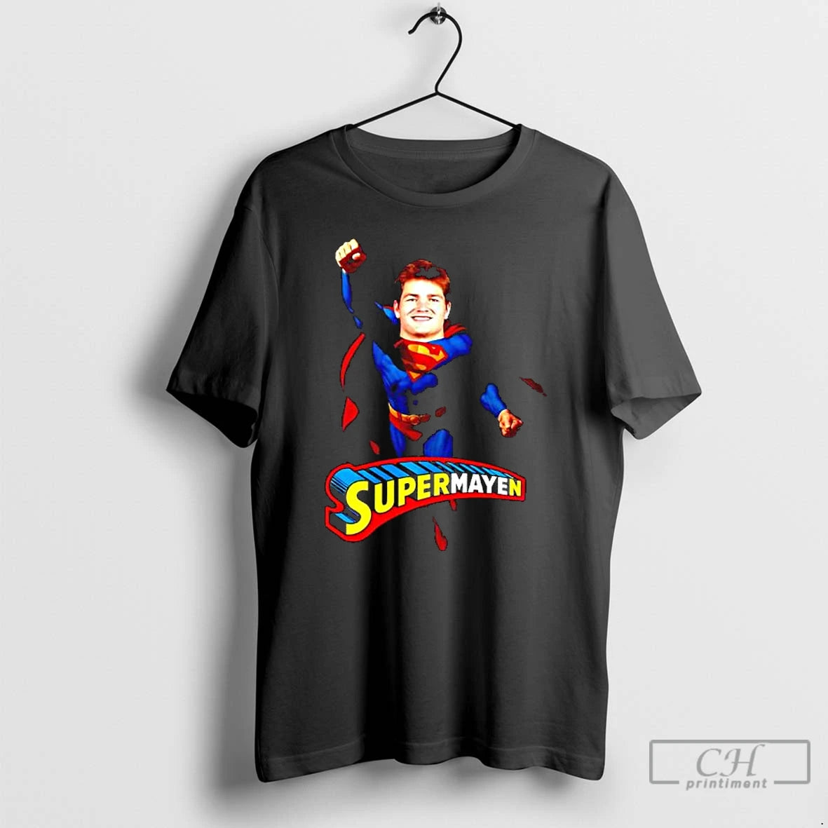 Classic Supermayen Superman Patriots Drake Maye Parody Fan T-Shirts, Hoodie, Sweatshirt | PopFlextees.com