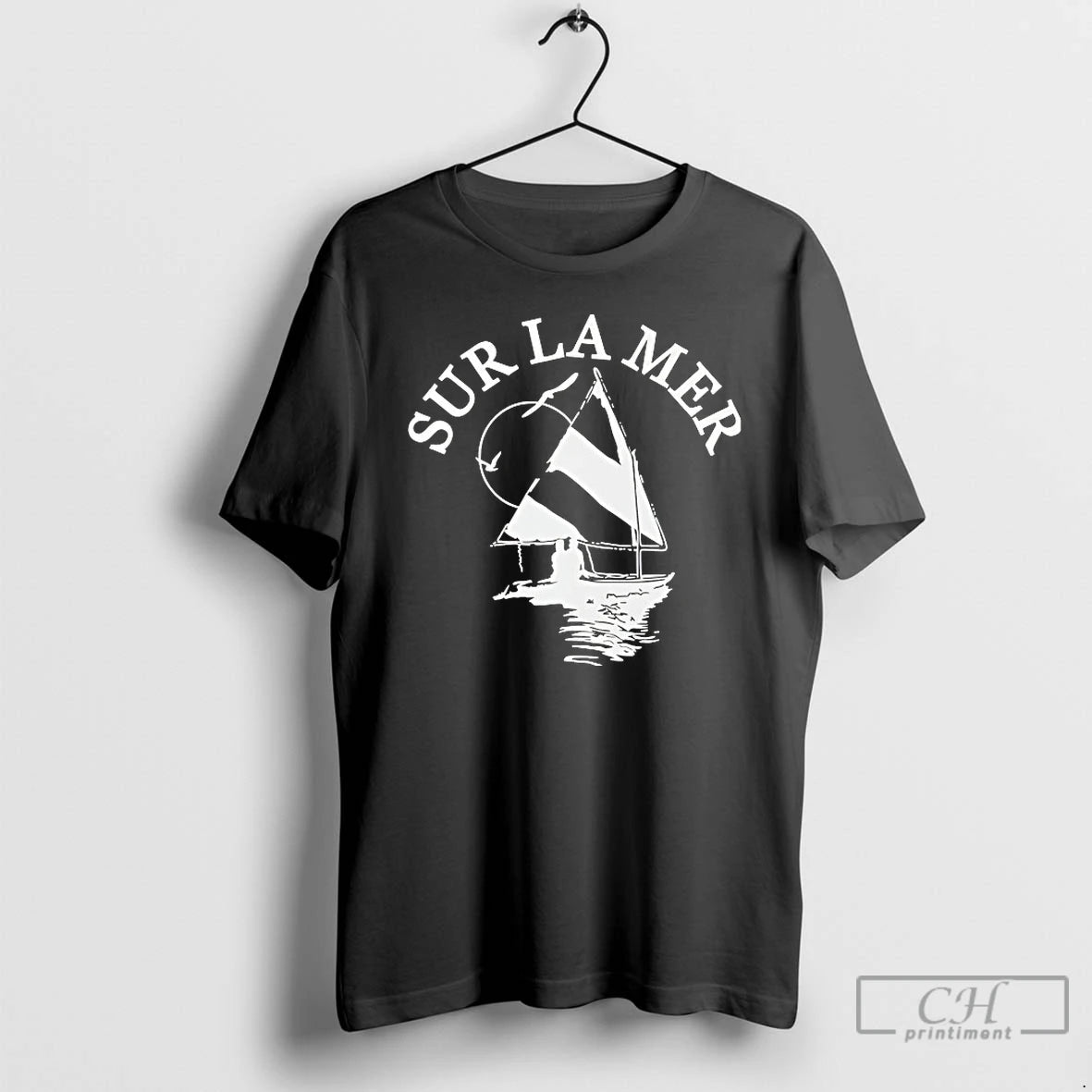 Classic Sur La Mer Sailboat T-Shirts, Hoodie, Sweatshirt | PopFlextees.com