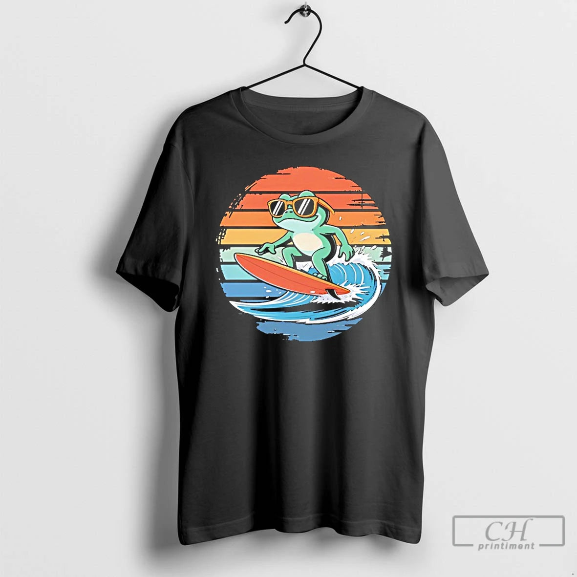 Classic Surfing Frog Vintage T-Shirts, Hoodie, Sweatshirt | PopFlextees.com