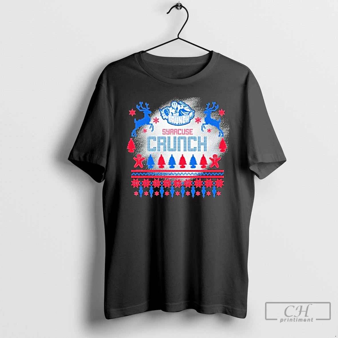 Classic Syracuse Crunch Ugly Merry Christmas T-Shirts, Hoodie, Sweatshirt | PopFlextees.com