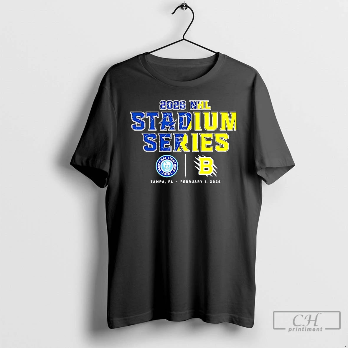 Classic Tampa Bay Lightning Vs Boston Bruins 2026 Stadium Series Match Up Christmas T Shirts Hoodie, Sweatshirt