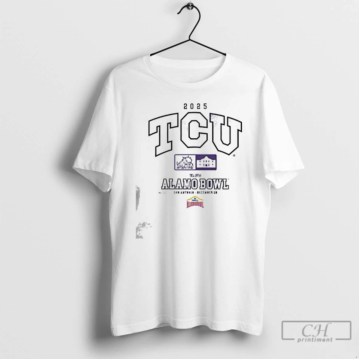 Classic Tcu Horned Frogs 2025 Valero Alamo Bowl T-Shirts, Hoodie, Sweatshirt | PopFlextees.com