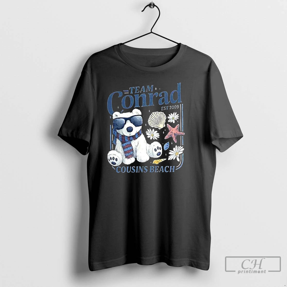 Classic Team Conrad Junior Mint Bear Est 2009 Cousins Beach T-Shirts, Hoodie, Sweatshirt | PopFlextees.com