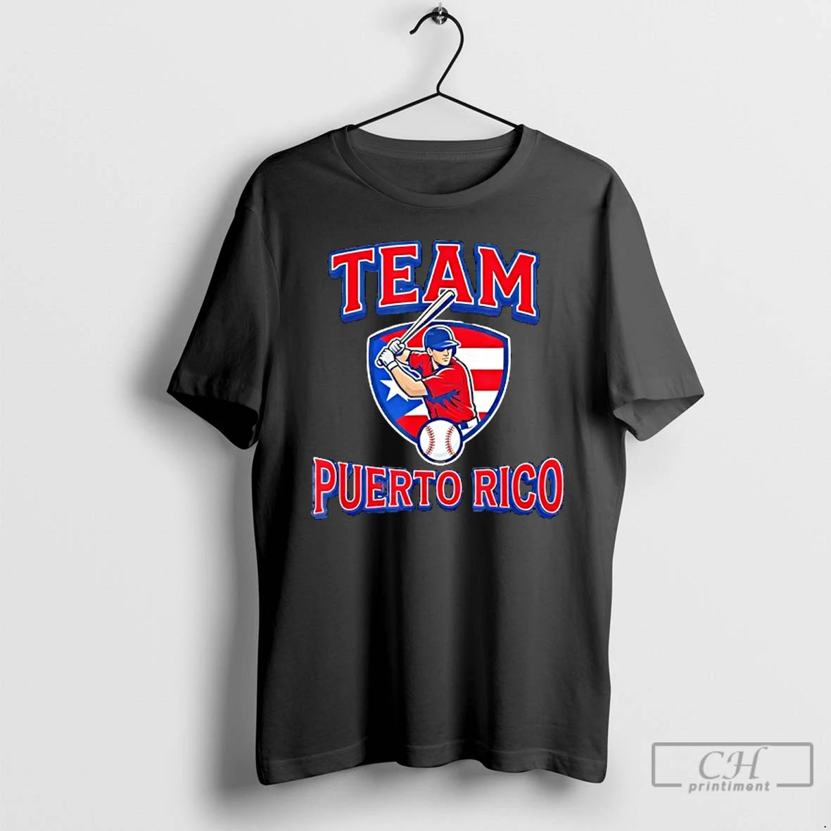 Classic Team Puerto Rico Baseball Flag Patriotic T-Shirts, Hoodie, Sweatshirt | PopFlextees.com