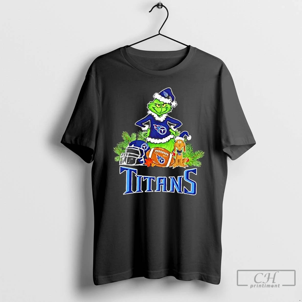 Classic Tennessee Titans Football X Grinch And Max Dog Merry Christmas T-Shirts, Hoodie, Sweatshirt | PopFlextees.com