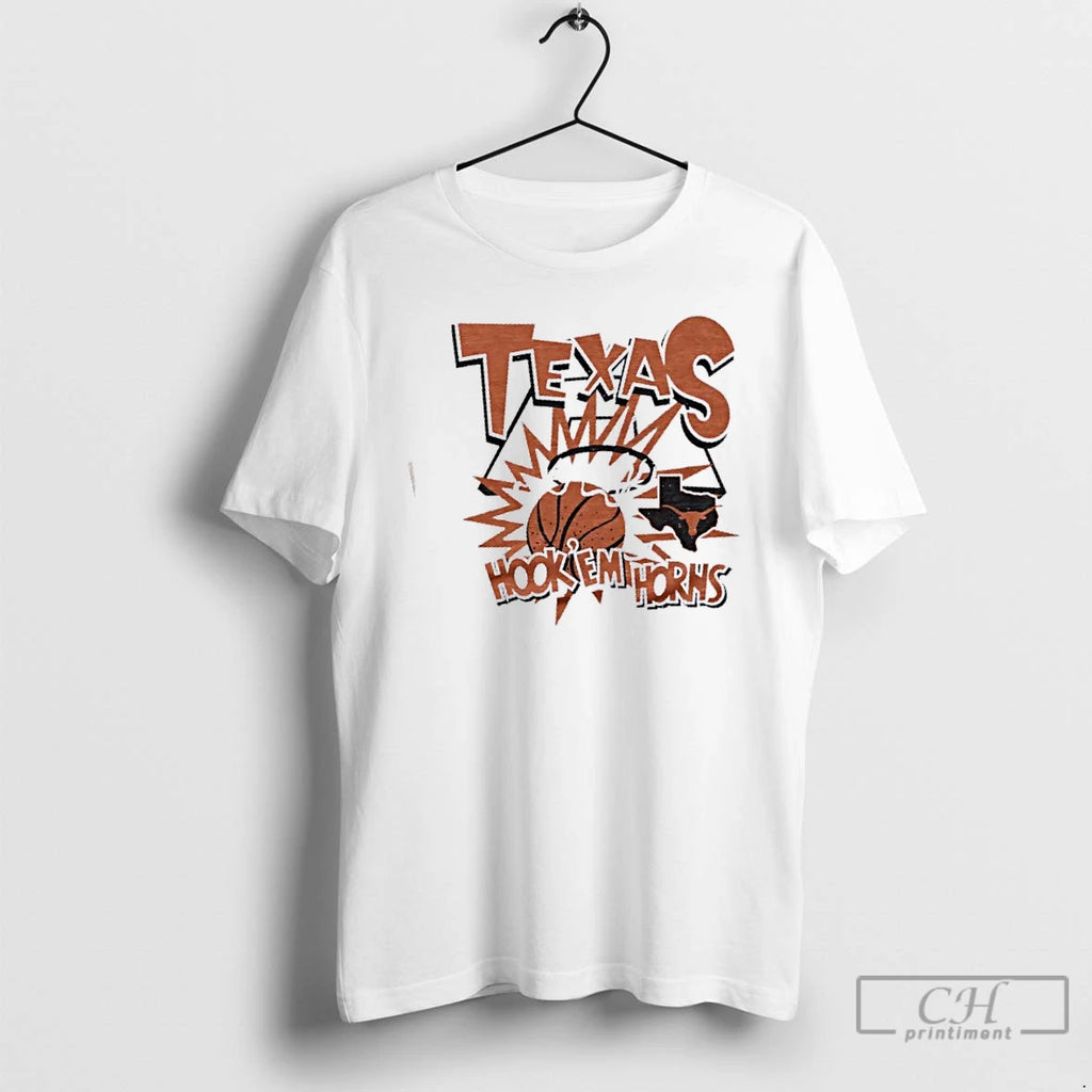 Classic Texas Hook Em Horns Slam T-Shirts, Hoodie, Sweatshirt | PopFlextees.com