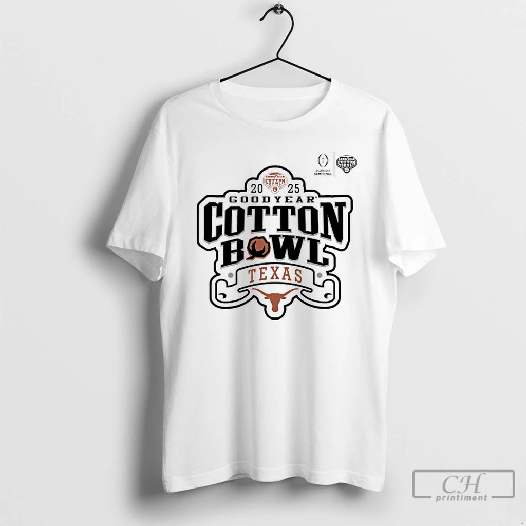 Classic Texas Longhorn 2025 Goodyear Cotton Bowl T-Shirts, Hoodie, Sweatshirt | PopFlextees.com