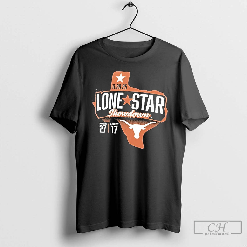 Classic Texas Longhorns Vs Texas Am Aggies 2025 Lone Star Showdown Score T Shirts Sweater Hoodie, Sweatshirt