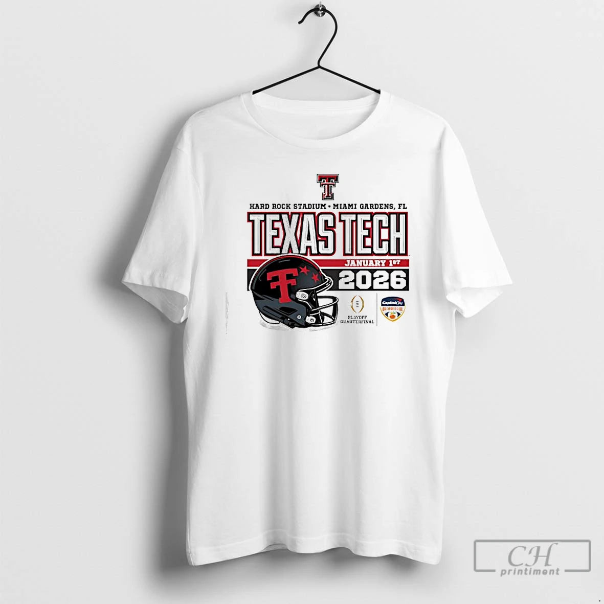 Classic Texas Tech 2025 Cfp January 1st 2026 Hard Rock Stadium T-Shirts, Hoodie, Sweatshirt | PopFlextees.com