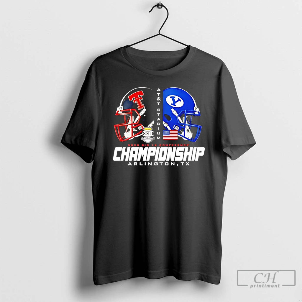 Classic Texas Tech Football 2025 Big 12 Conference Championship Helmet T-Shirts, Hoodie, Sweatshirt | PopFlextees.com