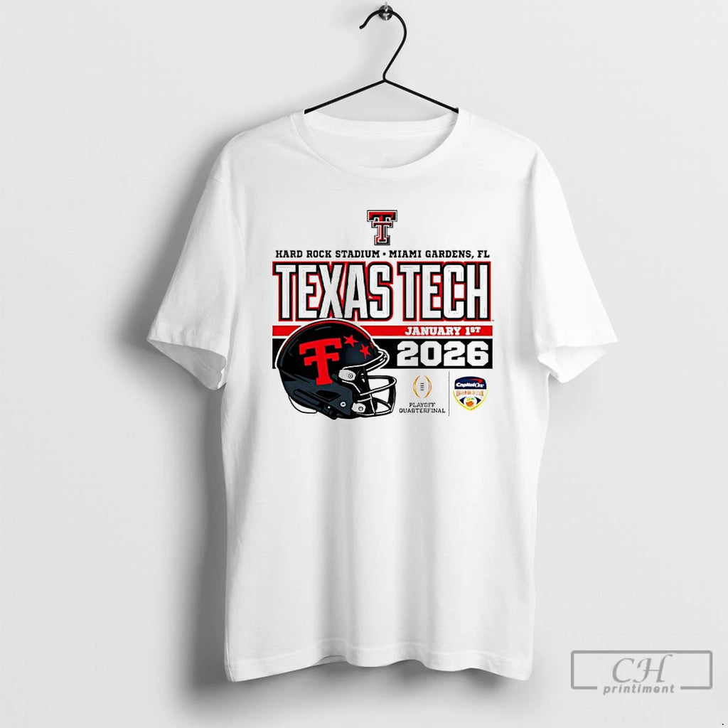 Classic Texas Tech Red Raiders 2025 26 Cfp Orange Bowl Postseason Graphic T Shirts Sweater Hoodie, Sweatshirt