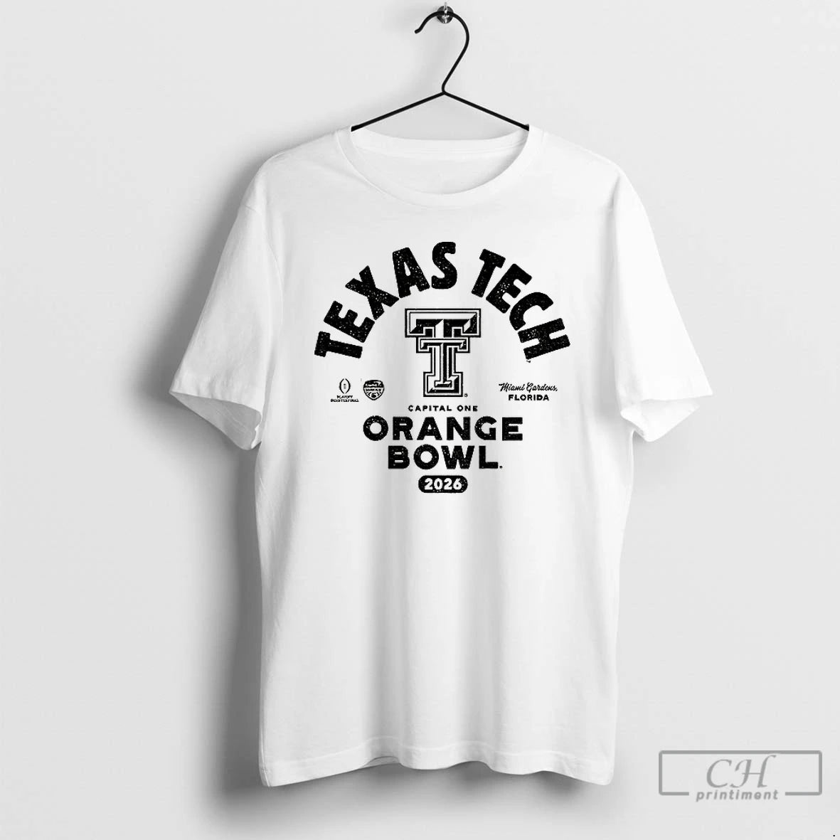 Classic Texas Tech Red Raiders 2026 Capital One Orange Bowl Bound Logo T-Shirts, Hoodie, Sweatshirt