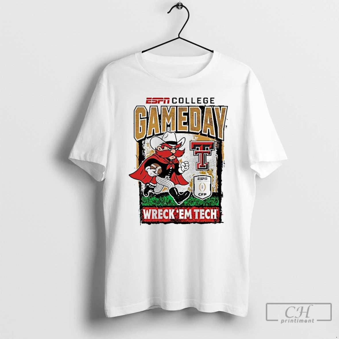 Classic Texas Tech Red Raiders Cfp 25 2026 Wreck Em Tech Gameday Runner Mascot T-Shirts, Hoodie, Sweatshirt | PopFlextees.com