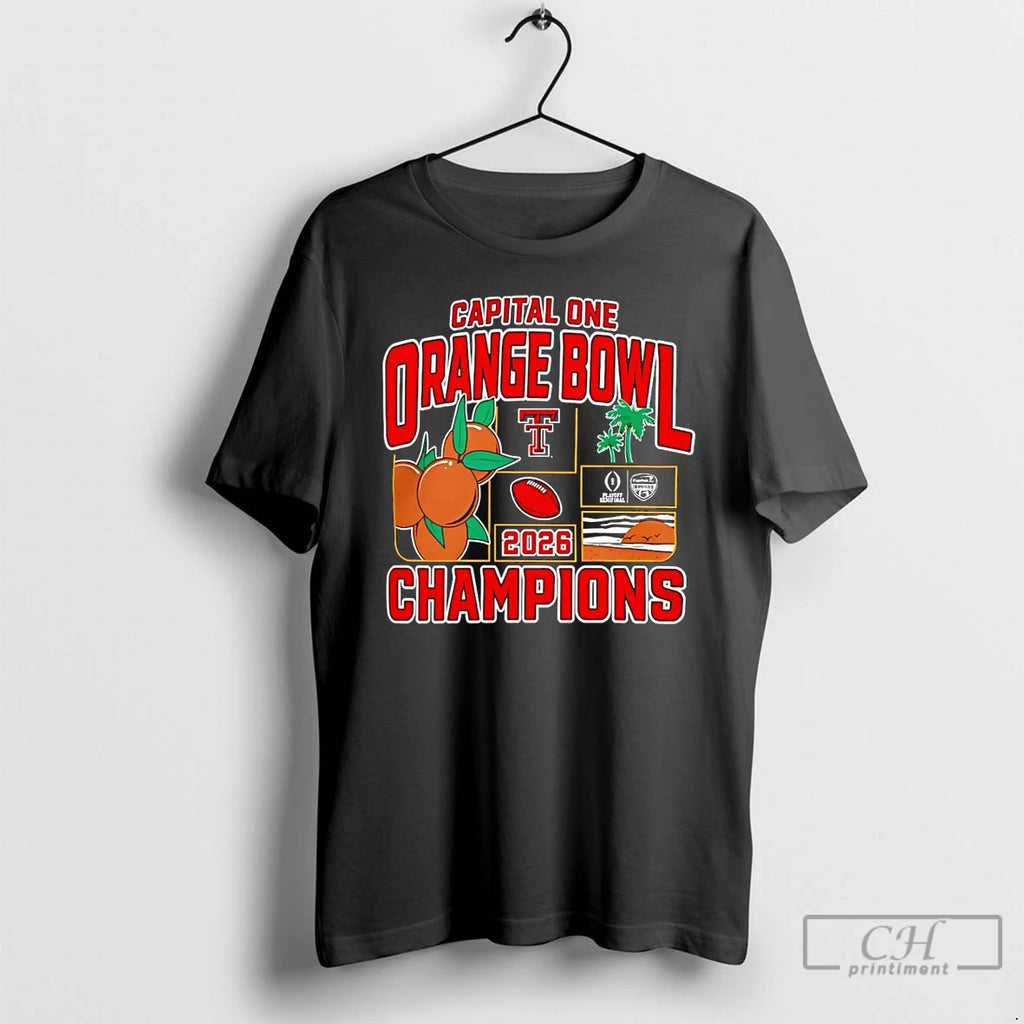 Classic Texas Tech Red Raiders Orange Bowl Champions 2026 Cfp T-Shirts, Hoodie, Sweatshirt | PopFlextees.com