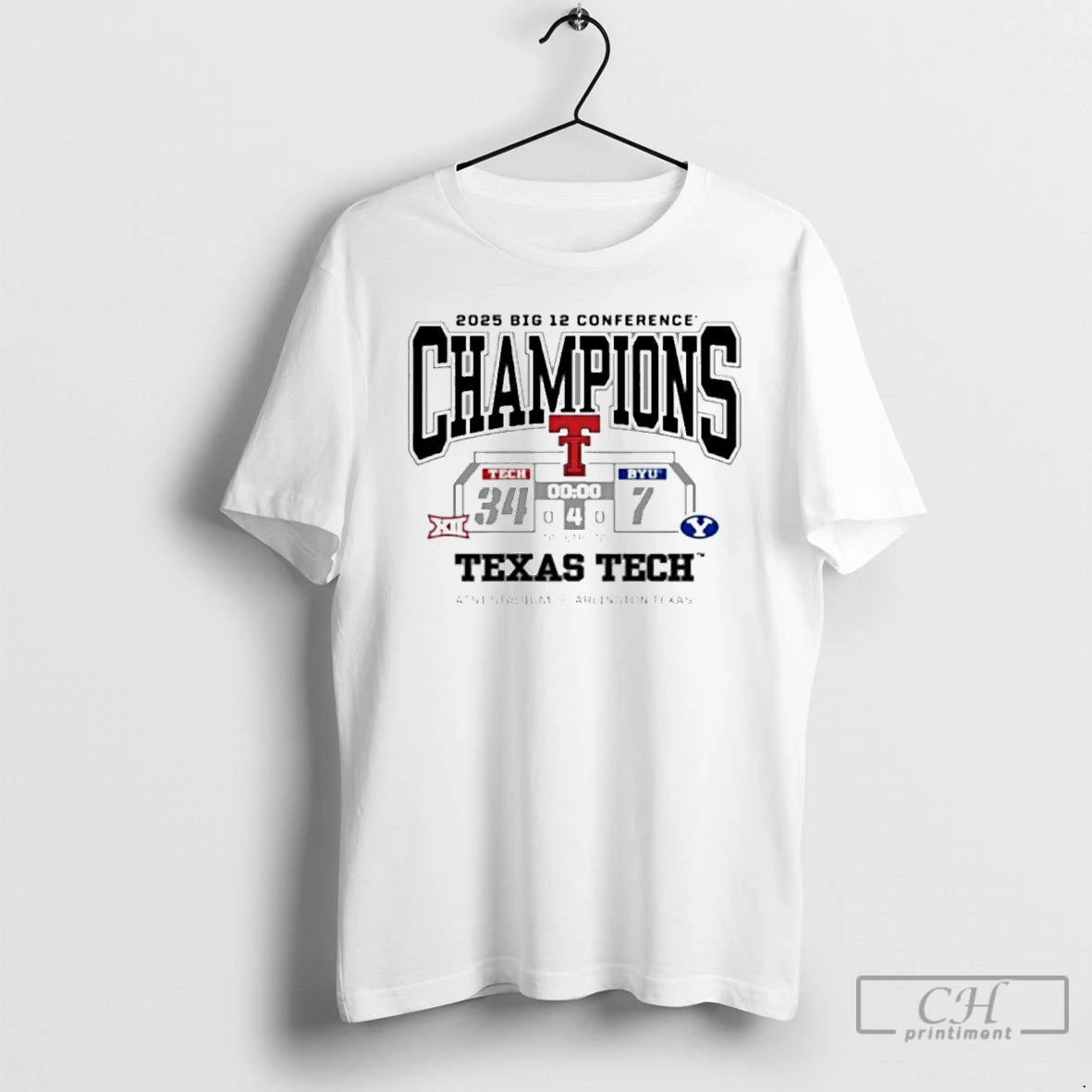 Classic Texas Tech Red Raiders Vs Byu Cougars 2025 Big 12 Conference Champions T Shirts Hoodie, Sweatshirt | PopFlextees.com