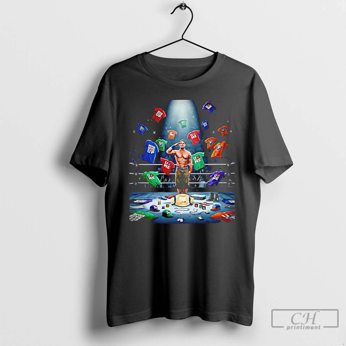 Classic Thank You John Cena Never Give Up U Me Graphic T-Shirts, Hoodie, Sweatshirt | PopFlextees.com