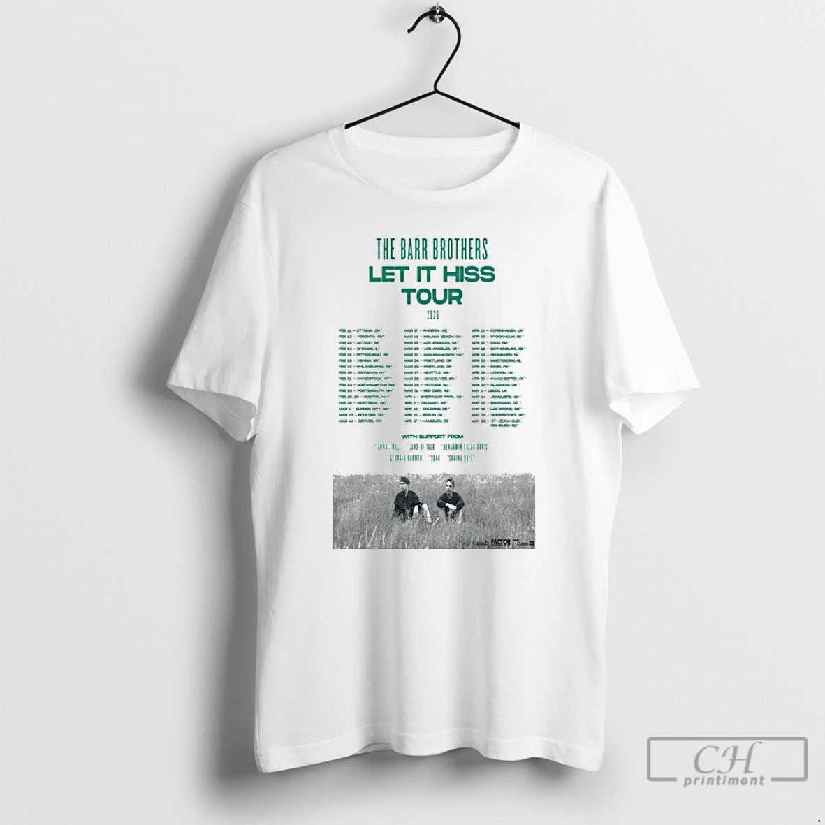 Classic The Barr Brothers Let It Hiss Tour 2026 Dates T-Shirts, Hoodie, Sweatshirt | PopFlextees.com