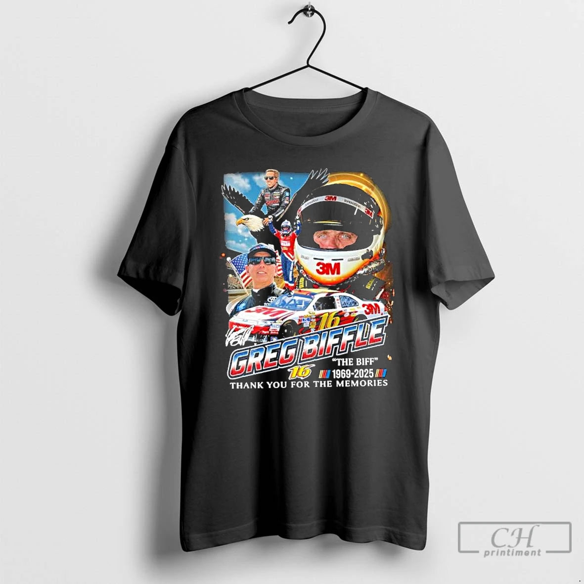 Classic The Biff Nascar Greg Biffle 1969 2025 Thank You For The Memories T Shirts Hoodie, Sweatshirt | PopFlextees.com