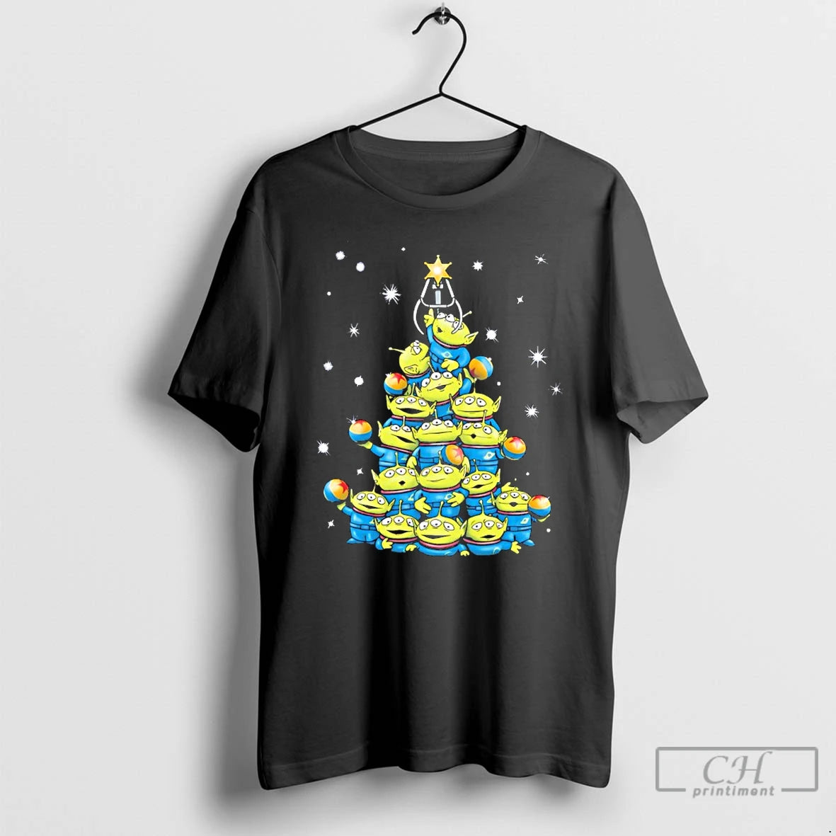 Classic The Claw Mas Little Green Men Christmas Tree T-Shirts, Hoodie, Sweatshirt | PopFlextees.com