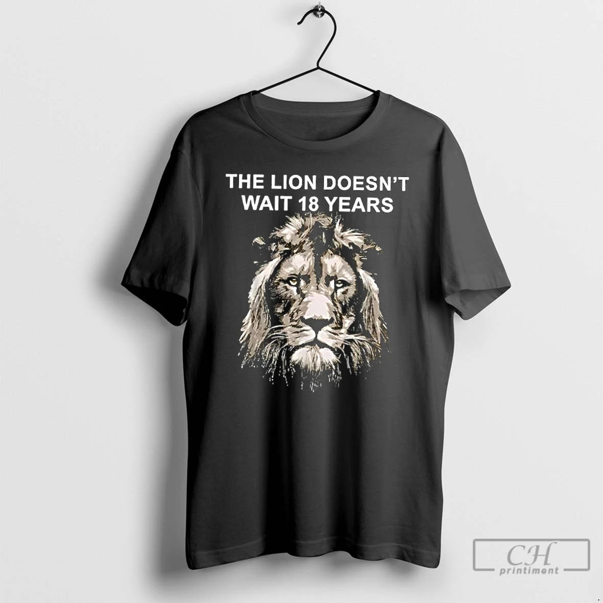 Classic The Lion Doesnt Wait 18 Years Retro T-Shirts, Hoodie, Sweatshirt | PopFlextees.com