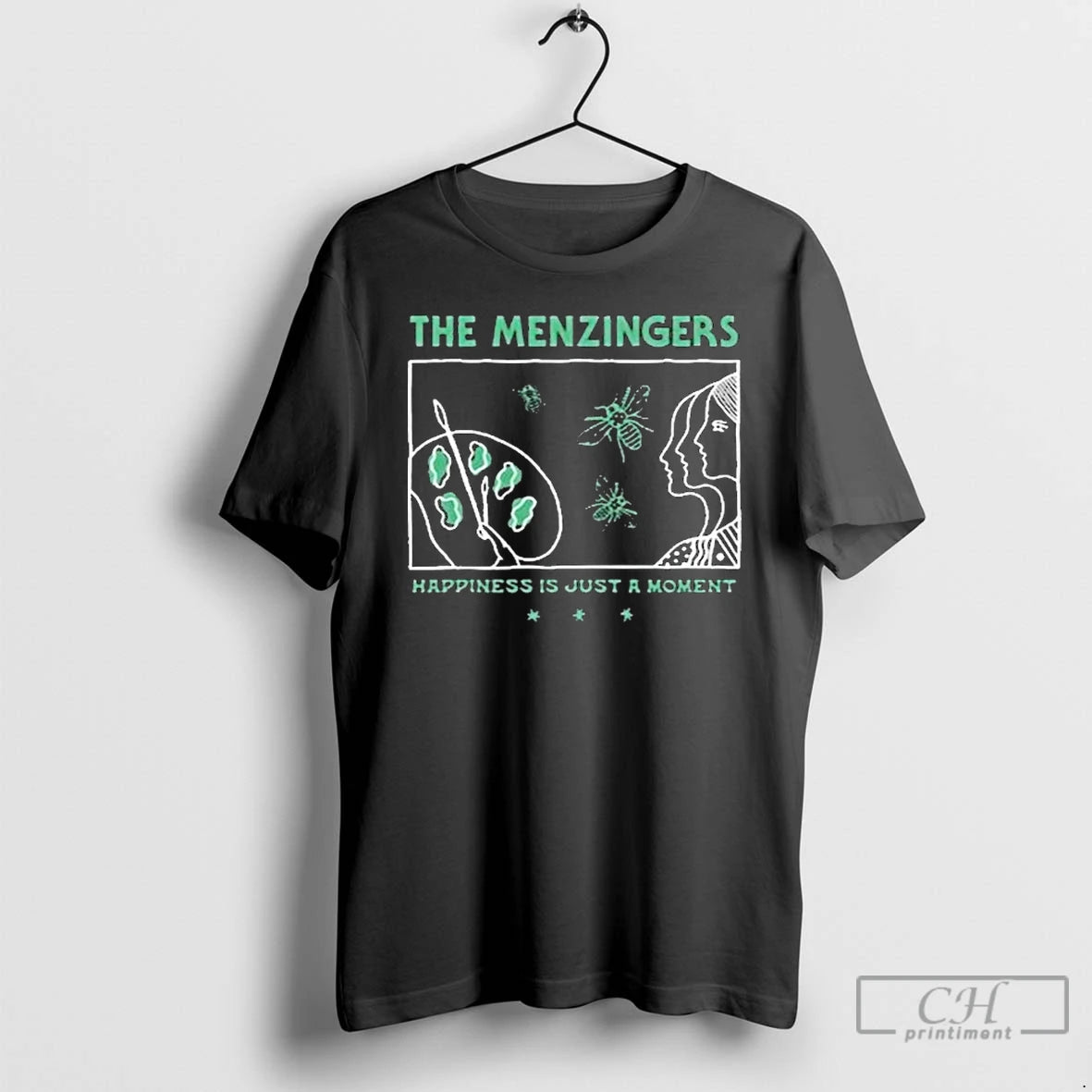 Classic The Menzingers Happiness Is Just A Moment Painter T-Shirts, Hoodie, Sweatshirt | PopFlextees.com