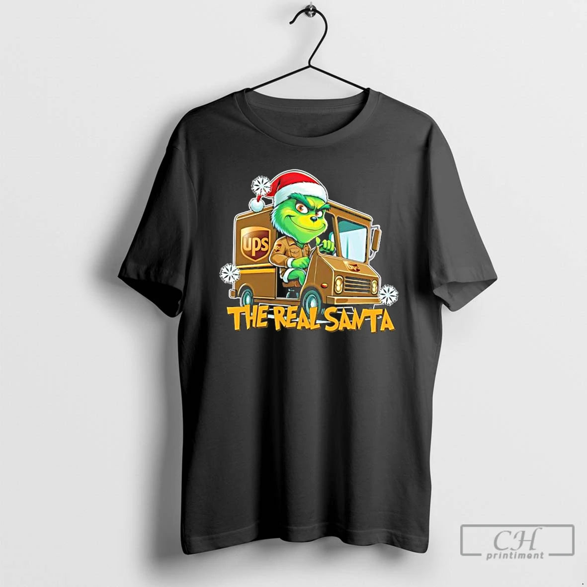 Classic The Real Santa Funny Christmas Carrier Grinch T-Shirts, Hoodie, Sweatshirt | PopFlextees.com