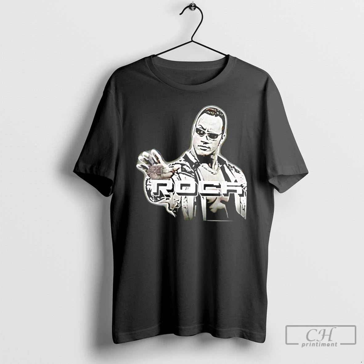 Classic The Rock Johnson Halftone 90s Vintage T-Shirts, Hoodie, Sweatshirt | PopFlextees.com