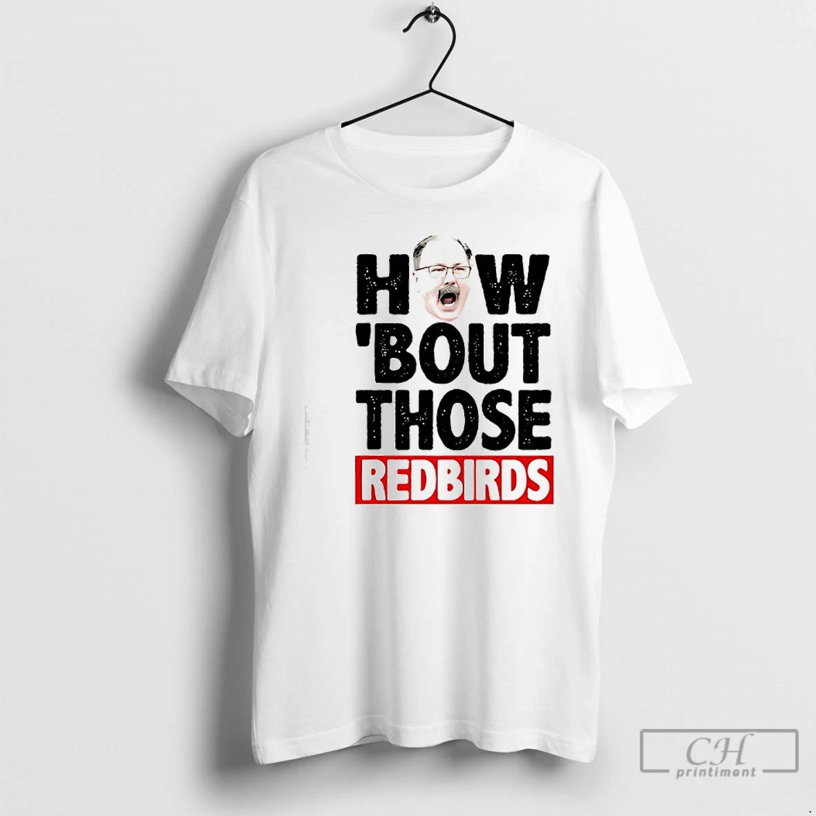 Classic The Spack Stache How Bout Those Redbirds T-Shirts, Hoodie, Sweatshirt | PopFlextees.com