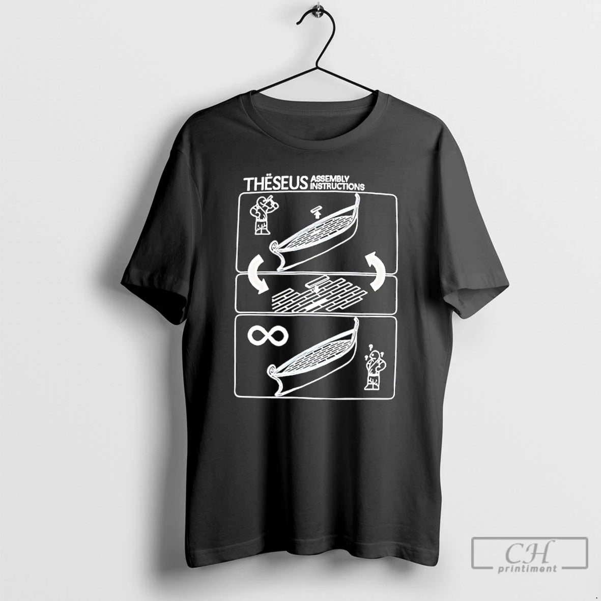 Classic Theseus Assembly Instructions Funny Philosophy T-Shirts, Hoodie, Sweatshirt | PopFlextees.com