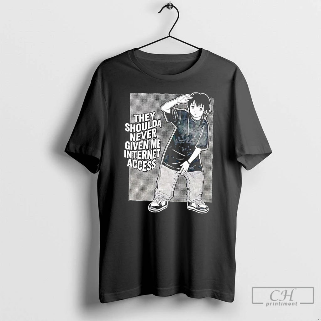 Classic They Shoulda Never Given Me Internet Access Vintage T-Shirts, Hoodie, Sweatshirt | PopFlextees.com