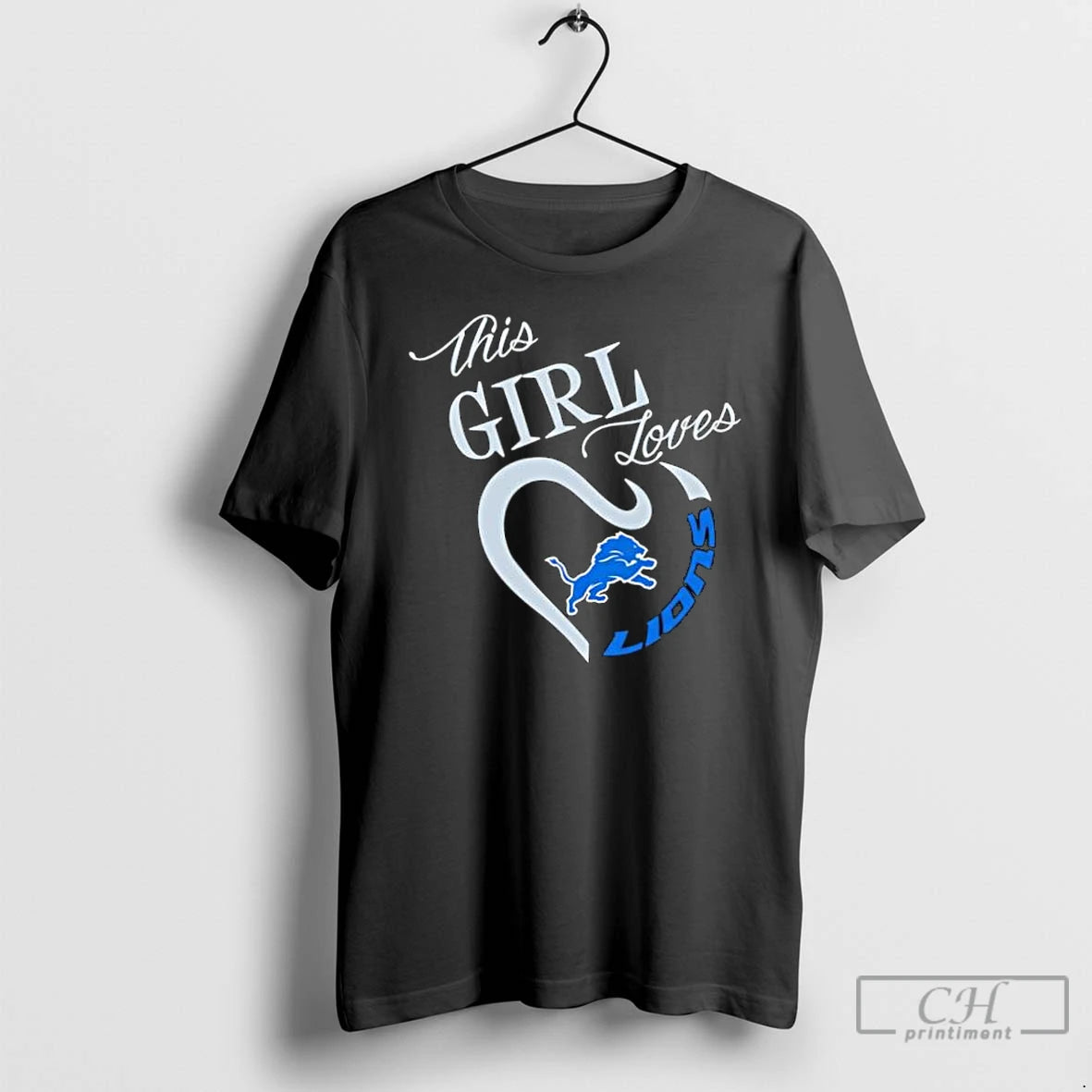 Classic This Girl Loves Detroit Lions Stylish T-Shirts, Hoodie, Sweatshirt | PopFlextees.com