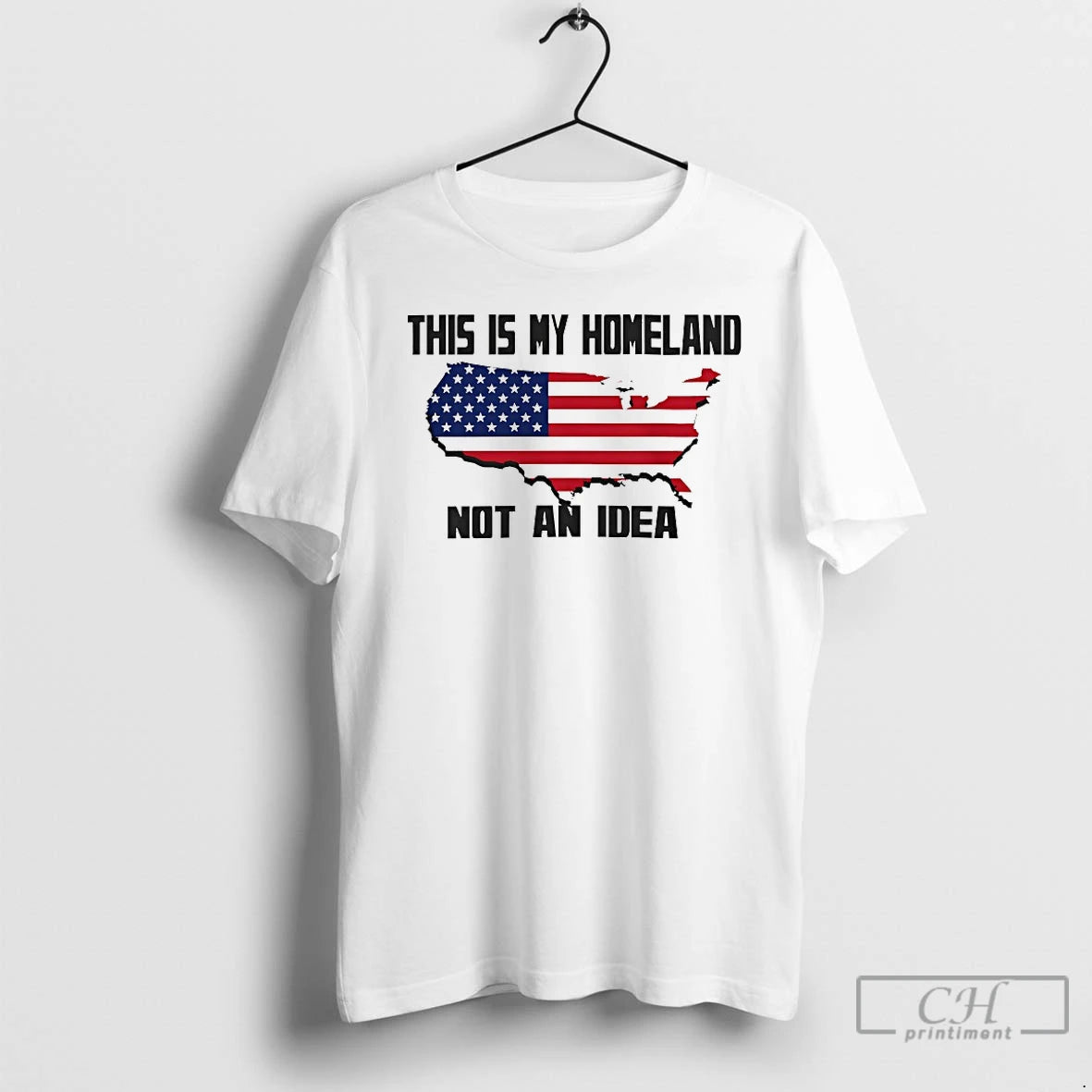 Classic This Is My Homeland Not An Idea Usa Flag T-Shirts, Hoodie, Sweatshirt | PopFlextees.com