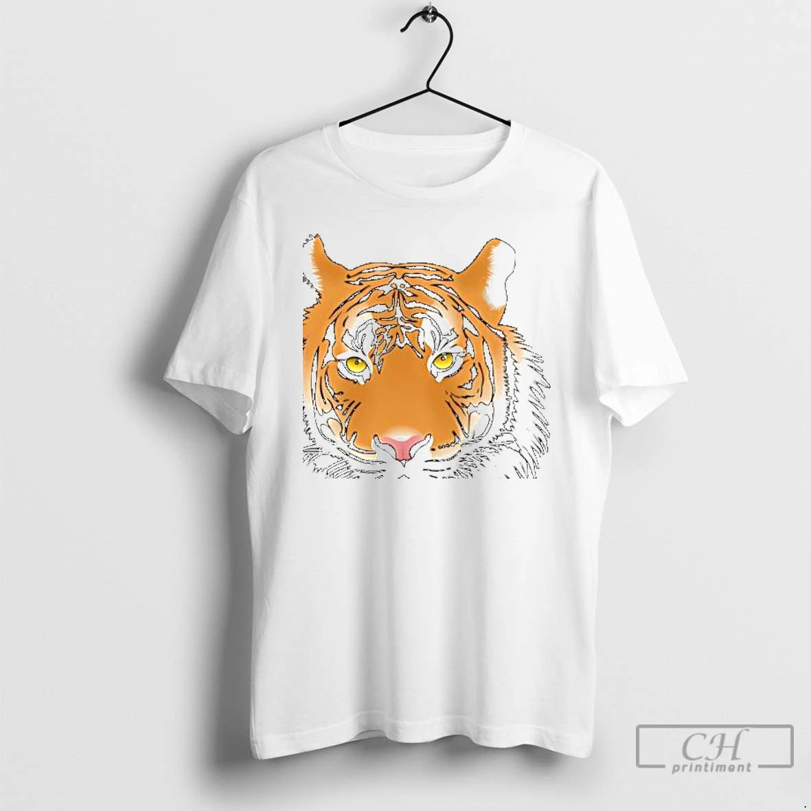 Classic Tiger Face Graphic T-Shirts, Hoodie, Sweatshirt | PopFlextees.com