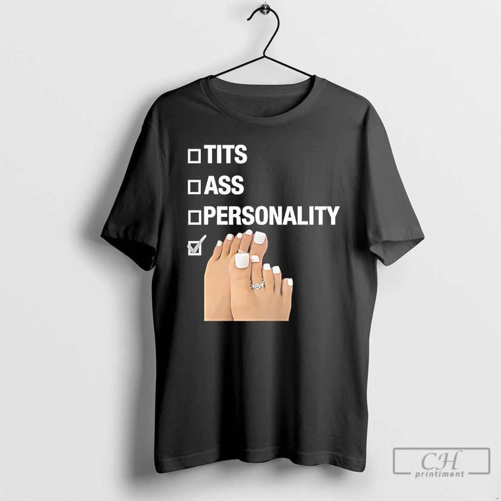 Classic Tits Ass Personality Toes Checklist T-Shirts, Hoodie, Sweatshirt | PopFlextees.com