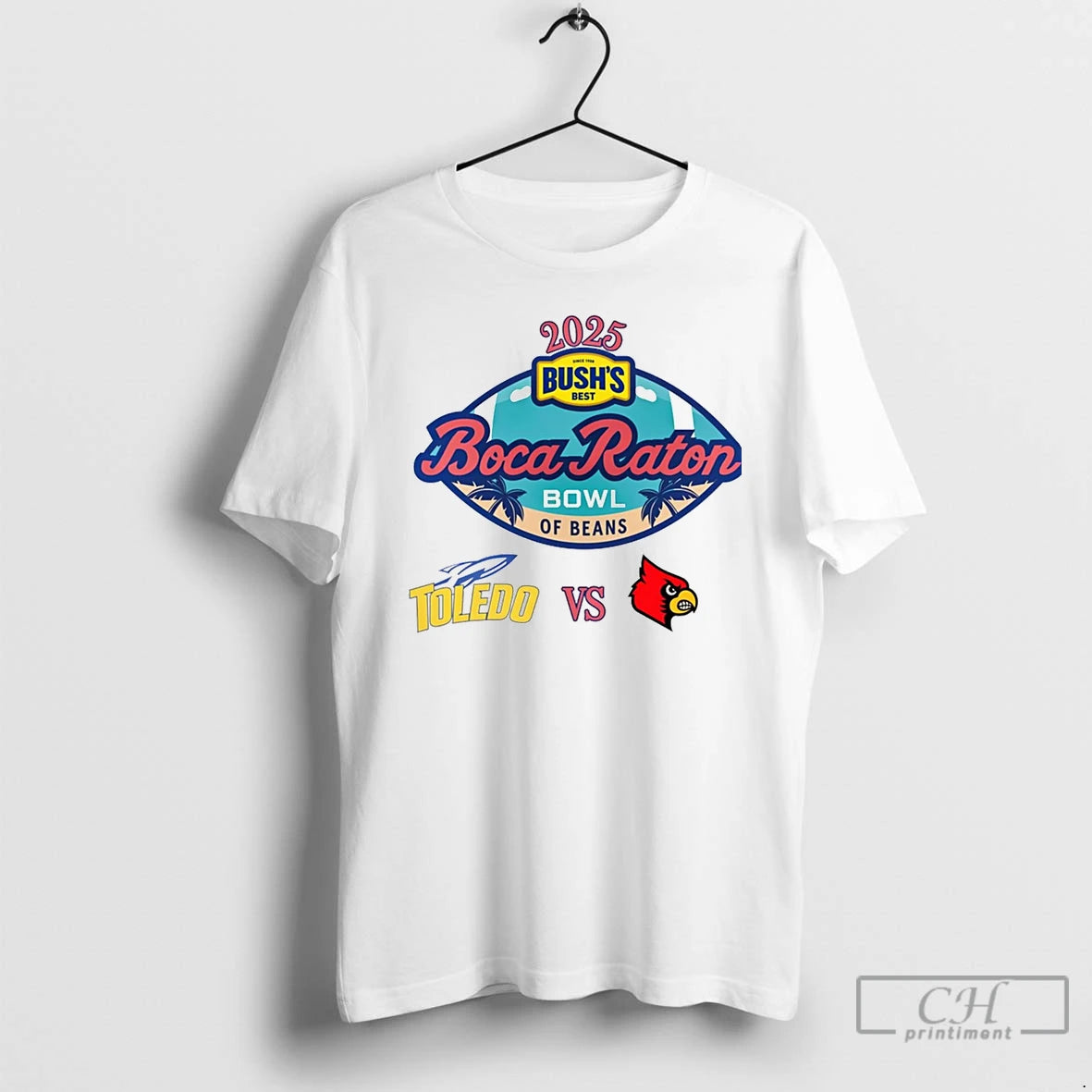 Classic Toledo Rockets Vs Louisville Cardinals 2025 Boca Raton Bowl T-Shirts, Hoodie, Sweatshirt | PopFlextees.com