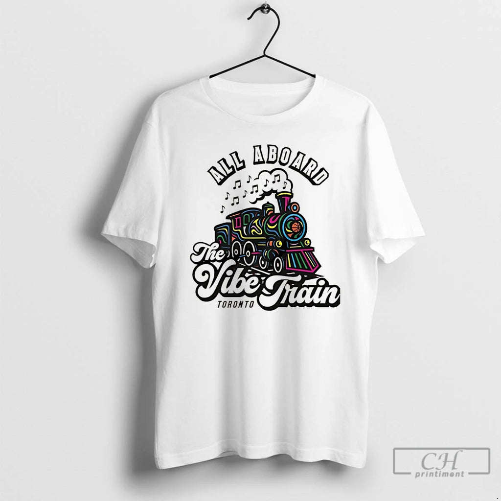 Classic Toronto Raptors All Aboard The Vibe Train Christmas T-Shirts, Hoodie, Sweatshirt | PopFlextees.com