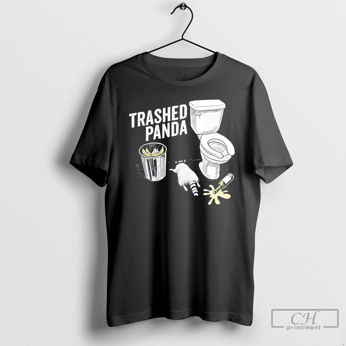 Classic Trashed Panda Funny Drunk Raccoon T-Shirts, Hoodie, Sweatshirt | PopFlextees.com