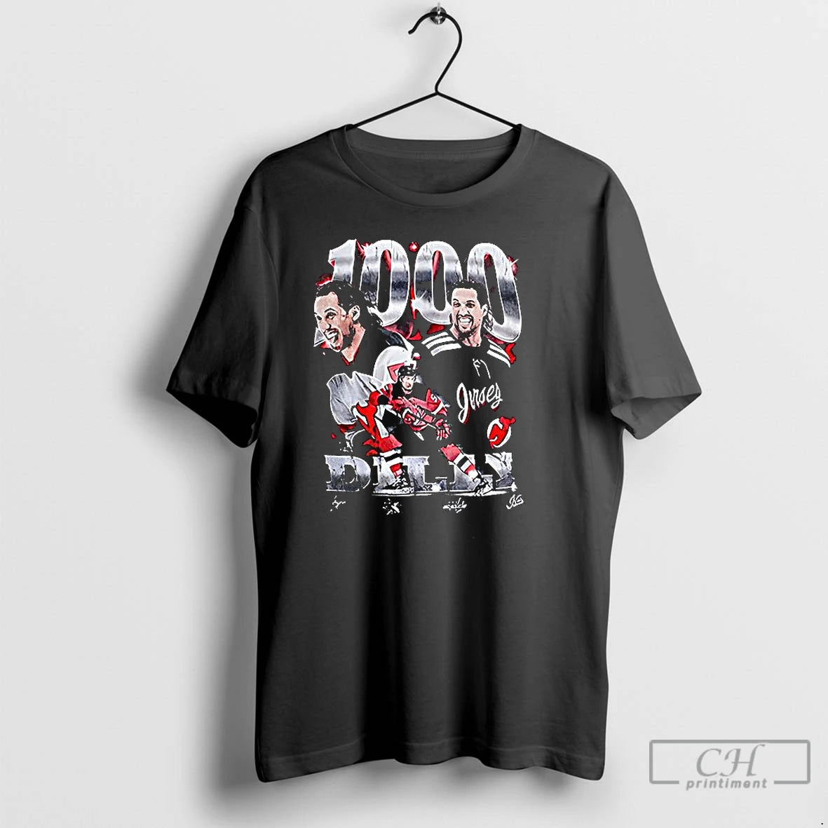 Classic Travis Zajac 1000 Games Nhl Graphic T-Shirts, Hoodie, Sweatshirt | PopFlextees.com