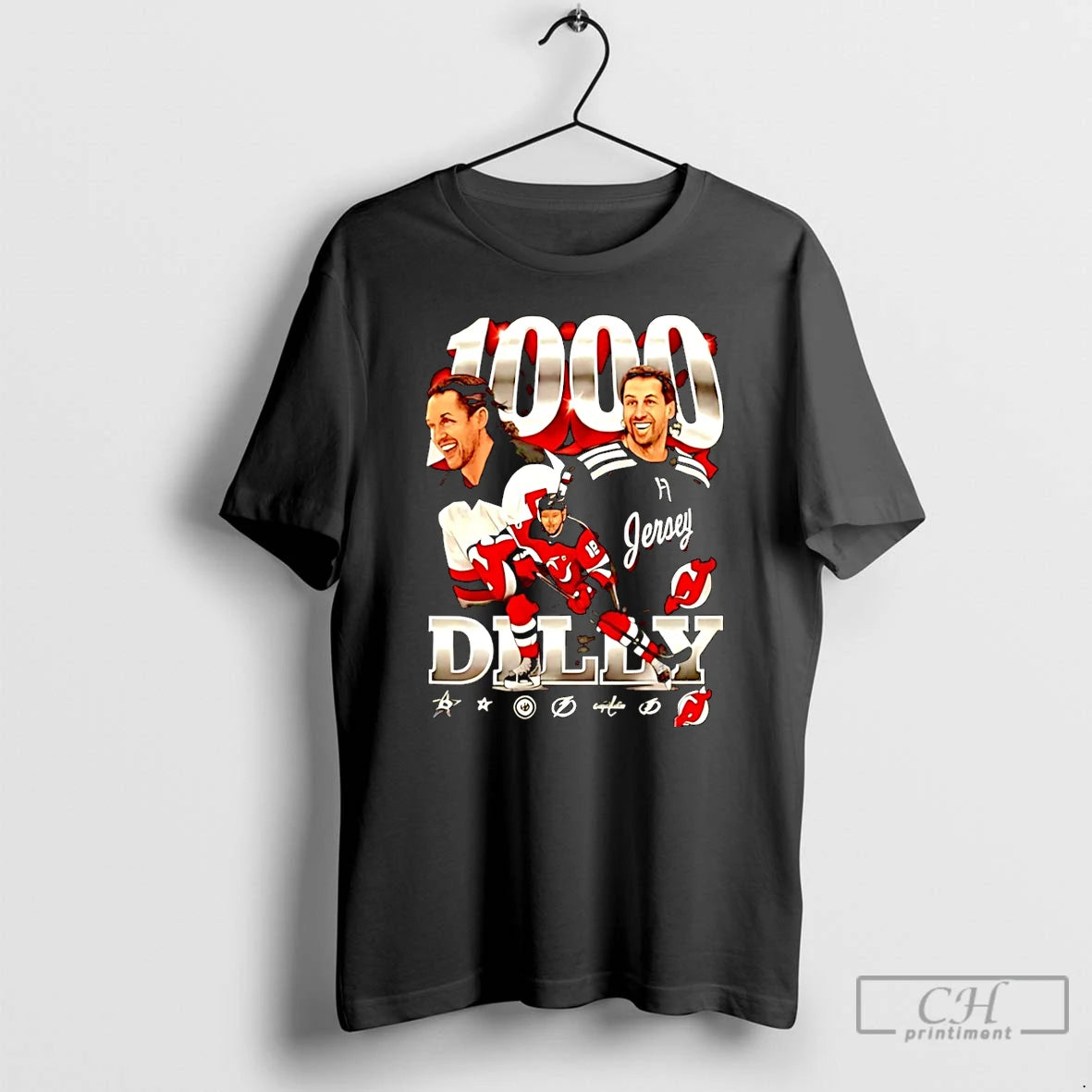 Classic Travis Zajac New Jersey Devils 1000 Games Dilly Christmas T-Shirts, Hoodie, Sweatshirt | PopFlextees.com