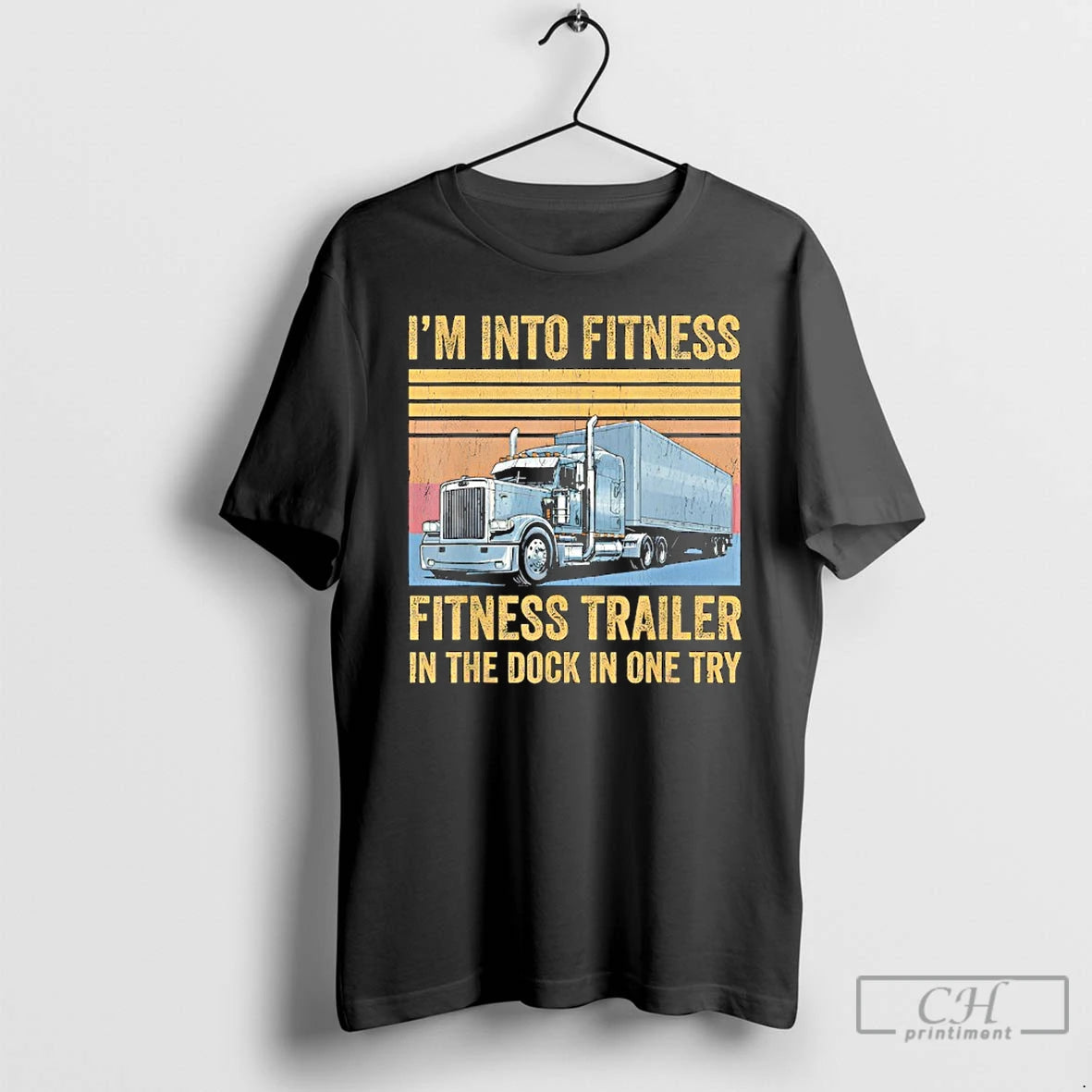 Classic Trucker Pun Fitness Whole Trailer In The Dock In One Try T Shirts Sweater Hoodie, Sweatshirt | PopFlextees.com