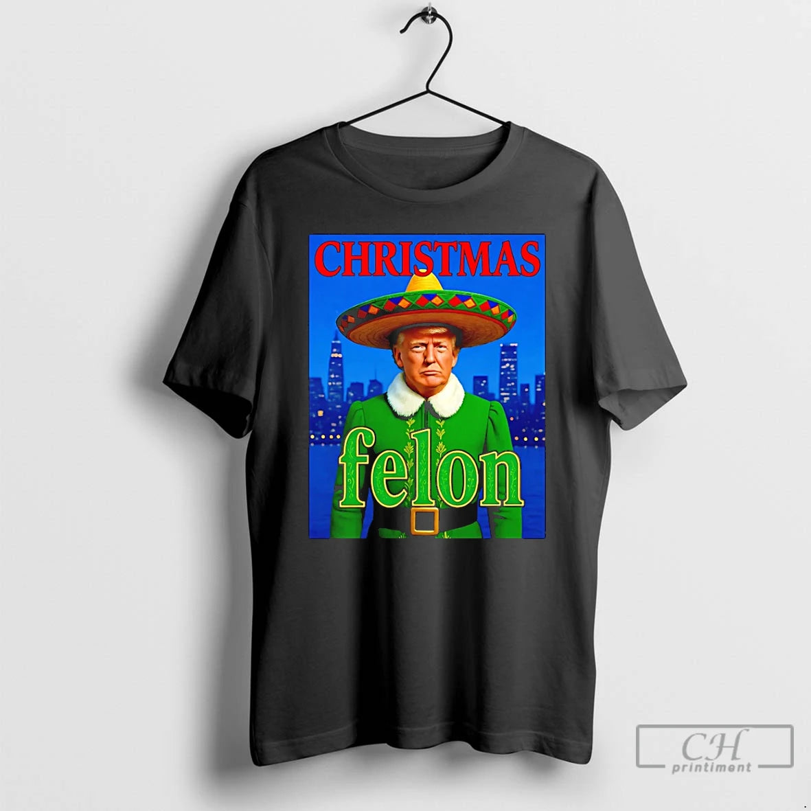 Classic Trump The Elf Christmas Felon T-Shirts, Hoodie, Sweatshirt | PopFlextees.com
