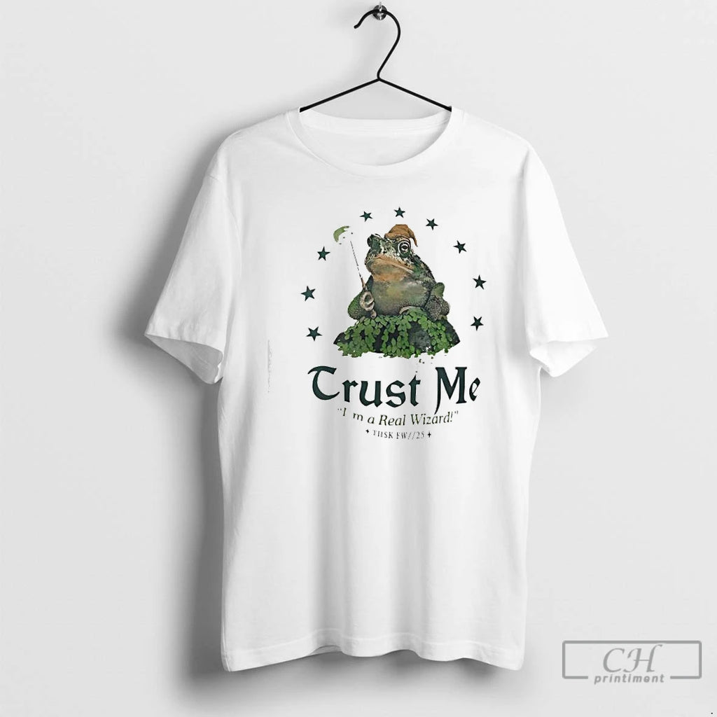 Classic Trust Me Im A Real Wizard Frog Graphic T-Shirts, Hoodie, Sweatshirt | PopFlextees.com