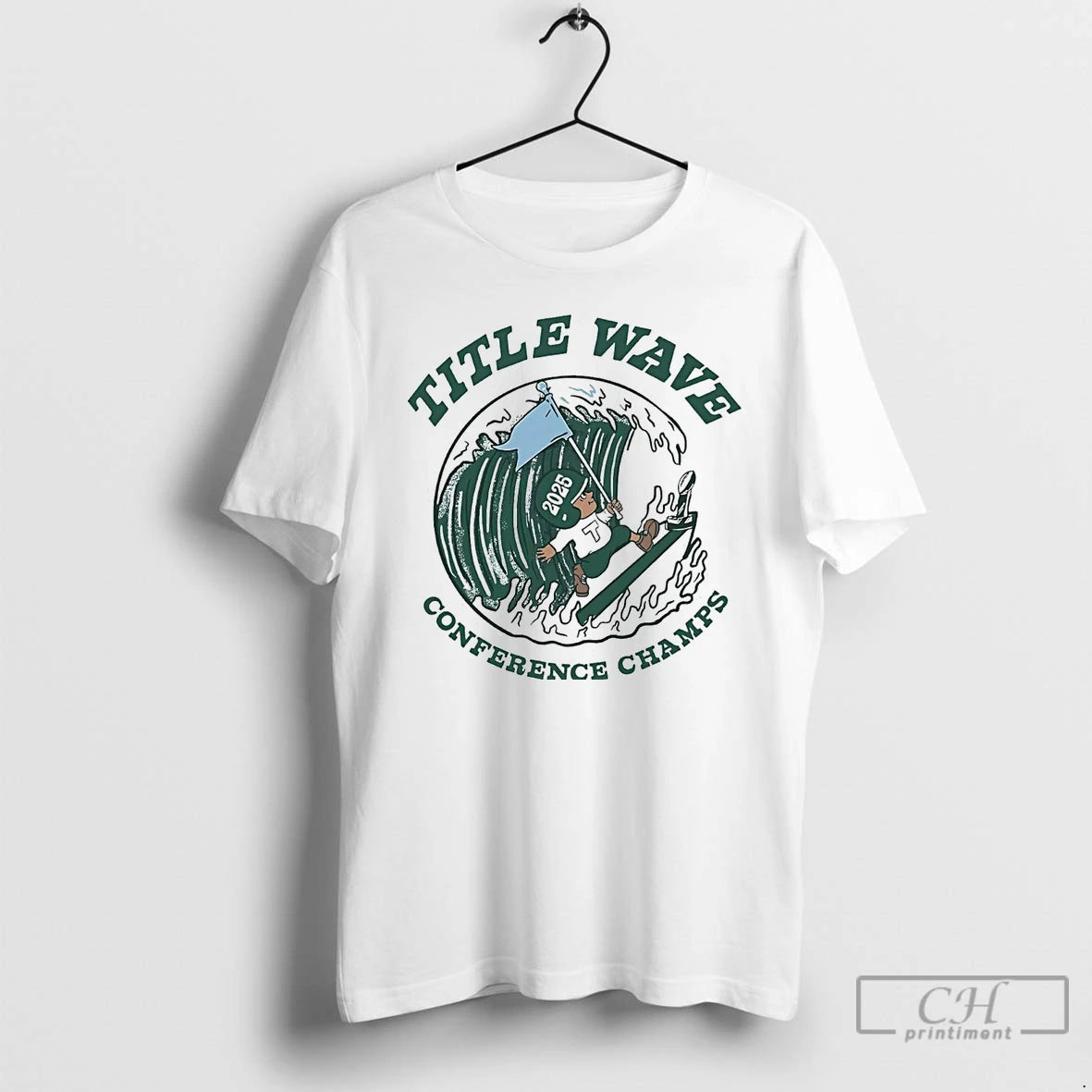 Classic Tulane Green Wave 2025 Title Wave Conference Champs T-Shirts, Hoodie, Sweatshirt | PopFlextees.com