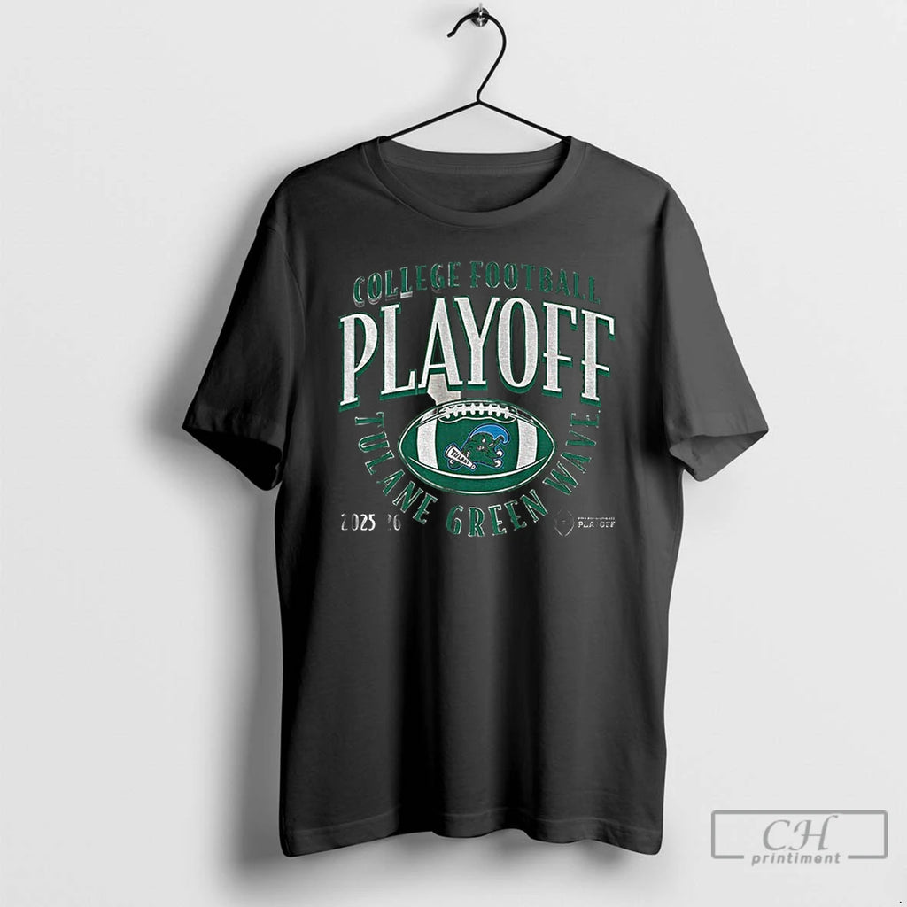 Classic Tulane Green Wave Football 2025 Cfp Curve College Football Playoff 2025 2026 T Shirts Hoodie, Sweatshirt