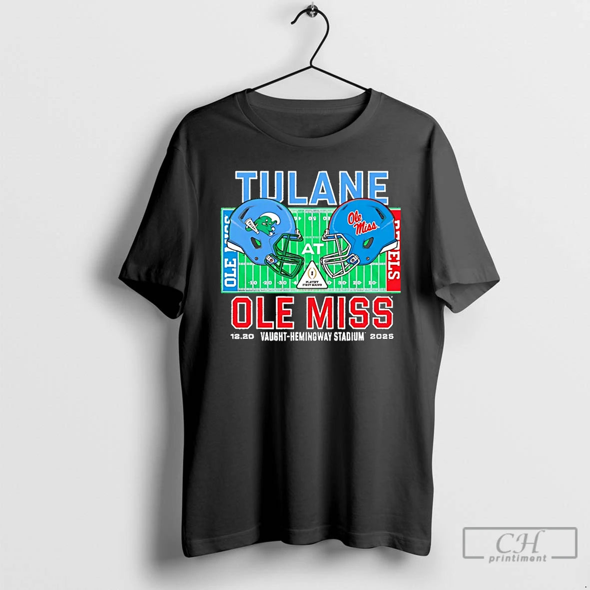 Classic Tulane Vs Ole Miss 2025 College Football Playoff Head To Head Christmas T Shirts Hoodie, Sweatshirt | PopFlextees.com