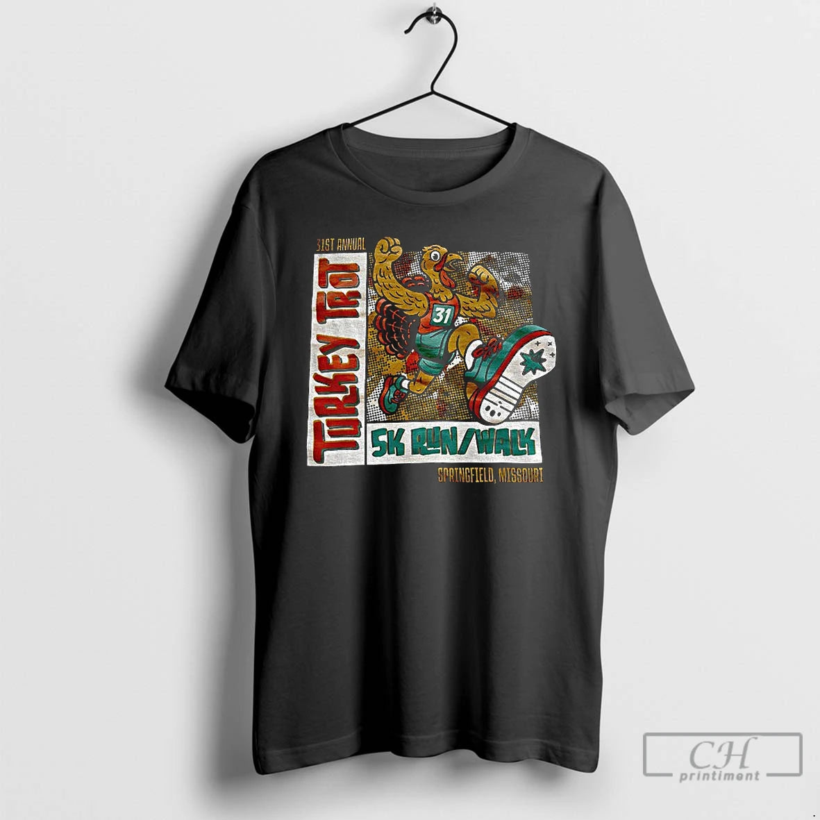 Classic Turkey Trot 5k Run Walk 31st Annual Happy Thanksgiving 2025 T-Shirts, Hoodie, Sweatshirt | PopFlextees.com
