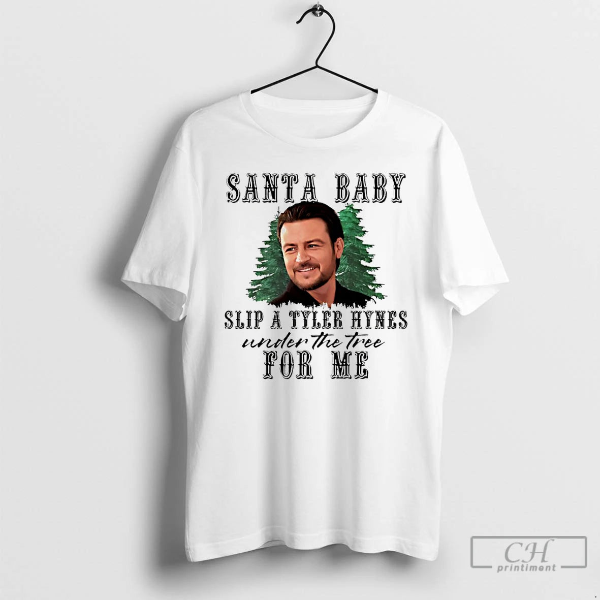 Classic Tyler Hynes Santa Baby Slip A Tyler Hynes Under The Tree For Me T-Shirts, Hoodie, Sweatshirt | PopFlextees.com