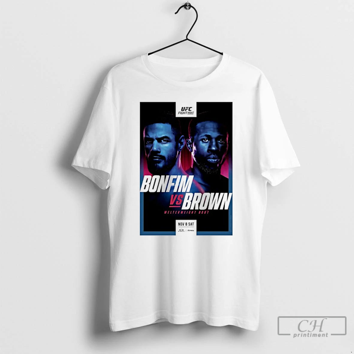 Classic Ufc Fight Night Bonfim Vs Brown Autographed Event T-Shirts, Hoodie, Sweatshirt | PopFlextees.com